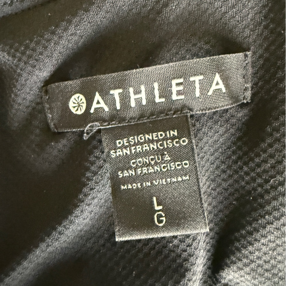 Athleta Elation V-Neck Hybrid Dress Black NWT Large - Picture 8 of 15